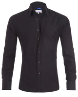 Herenshirt met rits - tristan – Schwarz