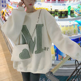 Ingrida | Kuscheliges Lammwoll-Sweatshirt – Weiß