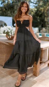 Zola | Elegantes Sommerkleid – Schwarz