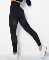 Eglah - Kniebeugenfeste Sport-Leggings – Schwarz