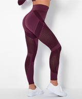 Eglah - Kniebeugenfeste Sport-Leggings – Bordeaux