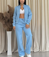 Zweiteiliges Set Mit Reißverschluss - Joelina – Blau