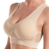 Zylari | Atmungsaktiver Sport BH für Damen Fitness Sommer – Beige