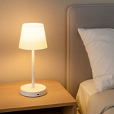 Zyora | Kabellose wiederaufladbare Tischlampe – Weiß