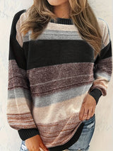 Avihod - Eleganter Pullover Mit Rundhalsausschnitt Und Lockerer Passform – Schwarz