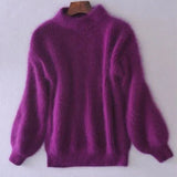 Lindsay | Einfacher und stilvoller Winterpullover – Lila