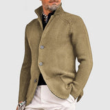 Kendu | herrenjacke mit elegantem revers und stricktasche – Helles Khaki