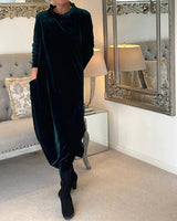 Elegantes Winterkleid – Grün