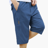 Herren-Bermudashorts mit Taschen für die alltägliche Freizeit – Königsblau