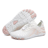 FlexiStride - Barfuß Sport Schuhe Mit Flexibler Sohle – Weiß