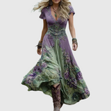 Karisa - besticktes Corsagenkleid – Lila