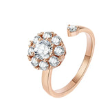 Aurea Fidessa Ring | Weißgold – Roségold