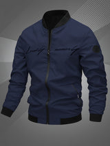 Hammond – Lässige Bomberjacke Mit Langen Ärmeln – Marineblau