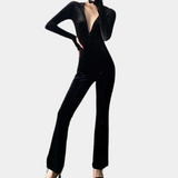 TANDILYN - Modischer Jumpsuit für Damen – Schwarz