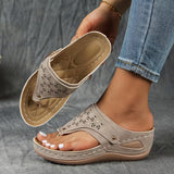 Ysola - Softtouch-Keilsandalen – Grau