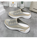 Quenby - Slip-On-Sneaker aus Strick, komfortable Passform – Beige
