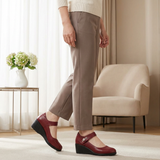 Velisse - Gepolsterte Schuhe mit mittelhohem Absatz – Rot