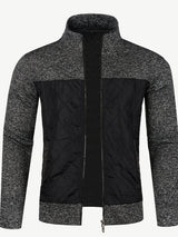 Grzegorz – Langärmelige Strickjacke Mit Reißverschluss – Dunkelgrau
