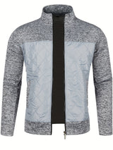 Grzegorz – Langärmelige Strickjacke Mit Reißverschluss – Grau
