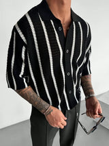 Cordell - Atmungsaktiver Pullover Mit Kurzen Ärmeln – Schwarz