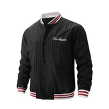 Matthieu gestreifte sportjacke – Schwarz