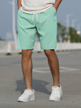 Conor - Lässige Strandshorts mit Kordelzug für Herren – Hellgrün