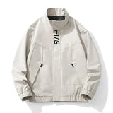 Walter - wasserdichte fleece-herrenjacke – Weiß