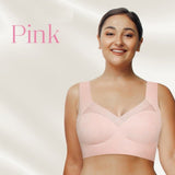 Charmante drahtlose Push-Up-BHs 1+1 GRATIS – Rosa (2 Stück)