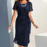 Velia - Stilvolles Freizeitkleid – Marine