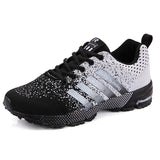 Bequem - herren-laufschuhe für dynamisches lauftraining – Schwarz und weiß