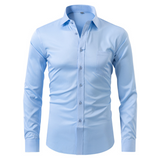 Felix™ - Knitterfreies Hemd – Lichtblau