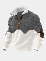Tobias | ThermoSoft Fleecepullover mit Stehkragen – Hellbraun