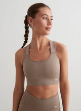 Gudula | Nahtloser Sport-BH für stilvolle Gym Wear – Braun