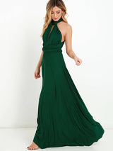 Serene - Umwandelbares Maxikleid – Dunkelgrün