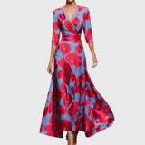 Leila | Elegantes Chic Kleid – Rot
