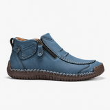 Aedrian – Hochwertige Schuhe Mit Seitlichem Reißverschluss – Blau
