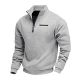Rico - Lässiges Fleece-Sweatshirt für Herren – Grau