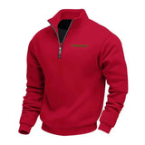 Rico - Lässiges Fleece-Sweatshirt für Herren – Rot