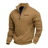 Rico - Lässiges Fleece-Sweatshirt für Herren – Braun