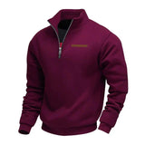 Rico - Lässiges Fleece-Sweatshirt für Herren – Burgund