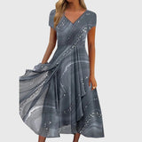 Osyla - Weiches Midikleid – Grau