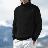 Pierre - sweatshirt mit rollkragen – Schwarz