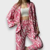 Zana – Zweiteiler mit Zebramuster – Rosa