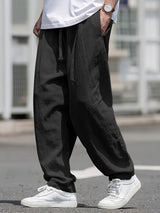 Kirk - Atmungsaktive Baumwollhose Mit Taschen – Schwarz