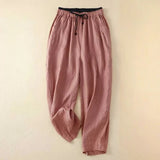 Edith | Elastischer Bund Hose – Rosa