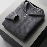 Reiner - Premium Woll-Hoodie – Grau