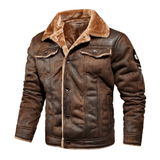 Edo | Elegante Warme Jacke Mit Knopfleiste – Braun