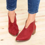 Stilvolle Damen Stiefeletten - Eveline – Rot