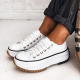 Dorothy – Modische Damen Plateau-Sneaker – Weiß