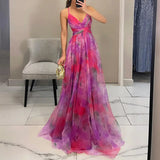Alinna – Anmutig Fließendes Kleid – Rosa